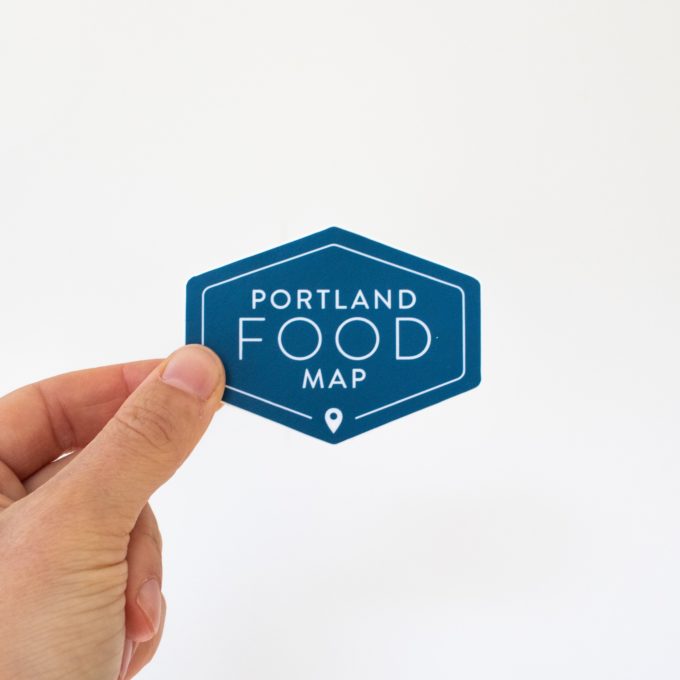 Portland Food Map sticker